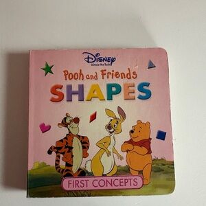Disney Pooh and Friends Shapes Book - Pink and Multicolor